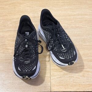 Hoka Black and White Running Shoes
